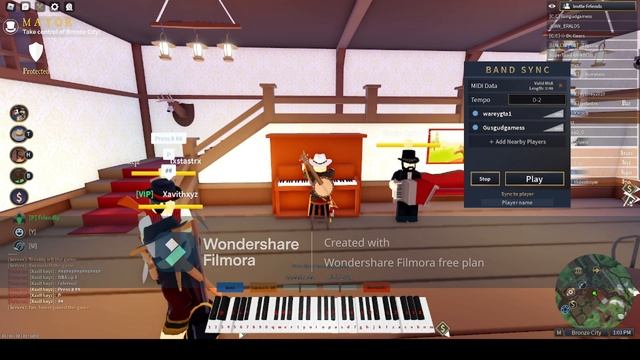 Wild West Roblox playing songs using midi files смотреть онлайн