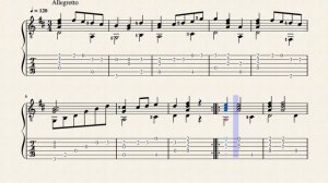 Minueto - Calatayud, Bartolomé (1882 - 1973) - Tablature