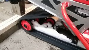 Дергается гусянка irbis sf150l пробег 9км.