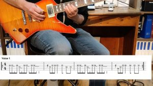 MEGADETH Guitar Harmonies #1 A tout le Monde lesson with tabs