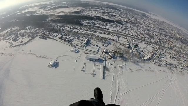 Три затяжки на параплане от первого лица. смотреть онлайн