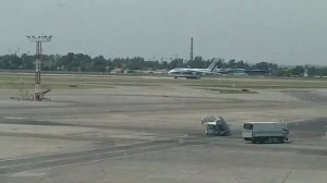 Взлёт ВС Ан-124 в аэропорту "Ташкент-Южный"