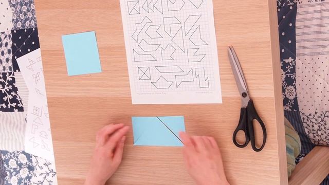 Как сделать свою самодельную головоломку из квадратика. Математика с ножницами