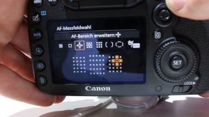 CANON EOS 7D mark II autofocus options