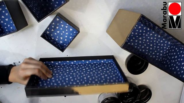 Органайзер для канцтоваров своими руками. Декор краской Tafel от Marabu смотреть онлайн