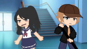 Yandere Simulator with music “senpai notice me!💞” in gacha club!!