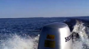 Мотор Хонда 25 л.с. на лодке "Прогресс-2"