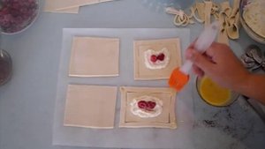 Слойки-Конвертики с Начинкой видео рецепт