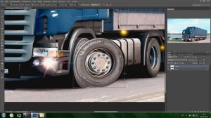 Эффект вращения колёс в Photoshop