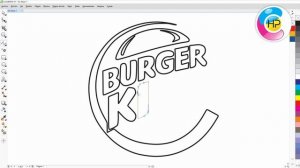 BURGER KING LOGO IN COREL DRAW