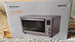 Мини-печь DEXP VN D3000 SS. Честный обзор_ подробная распаковка, обзор, и первое приготовление.