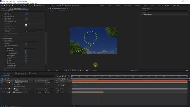 After Effects Flying Leaves Particular Tutorial l 잎사귀 날리기 (Include project files) смотреть онлайн