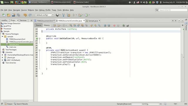 JavaFx JFoenix Tutorial #13 : Fill Animation with JFXFillTransition смотреть онлайн