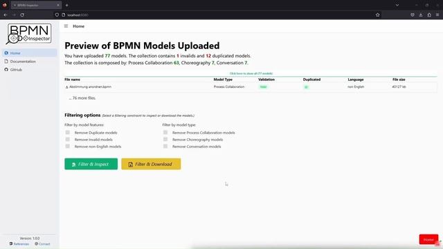 BPMN Inspector - A tool for Extracting Features from BPMN Models смотреть онлайн