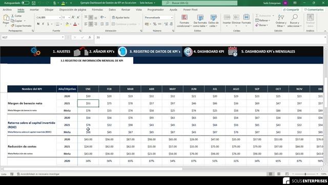 Dashboard de Gestión de KPI en Excel смотреть онлайн
