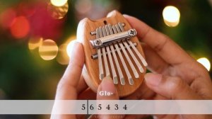 Easy Beginner Christmas Songs 8 Key Kalimba Tutorial