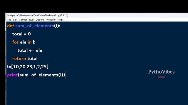 Sum of Elements in a List using Multiple ways| #python #coding #programming #interview #question