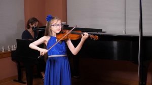 9-year-old violinist Sylvia Pine plays Wieniawski Obertass Mazurka - prize-winning performance