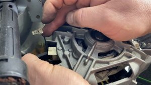 How to Replace Carbon Brushes on Motor Washing Machine Bosch WFF 1201