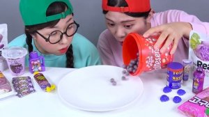 Purple Food Jelly Candy DONA Mukbang