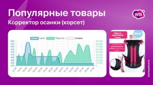 Продажи корректирующего корсета для осанки на Wildberries. Аналитика маркетплейса