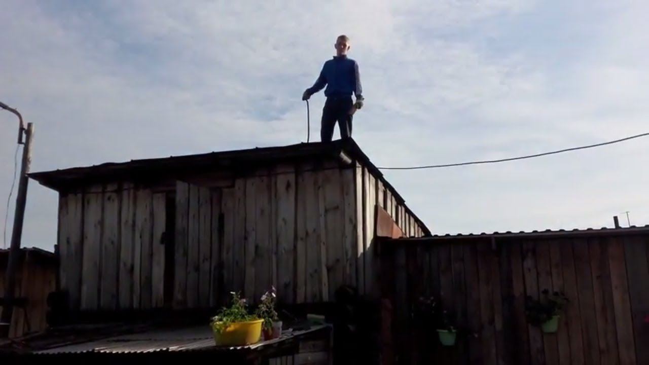 Вечерняя рутина. Каша с тыквой. Закрыл железом вторую крышу. Зауральское подворье