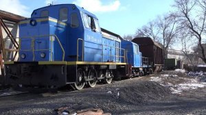 Маневровые тепловозы ТГМ23В48-1879 и ТГК2-1-8822