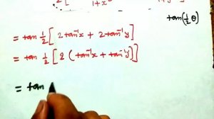 tan 1 by 2 (sin inverse 2x by 1+x square + cos inverse 1-y^2 by 1+y^2)