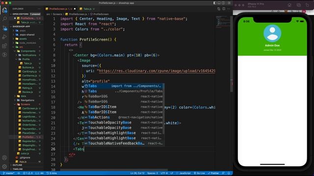 E-commerce Mobile App Course: Build and Deploy Modern React native Expo App -[2022] смотреть онлайн