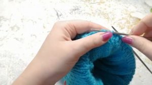 Детская шапка спицами с вязыным подкладом и двойными ушками. Ч. 2 // Подробный МК