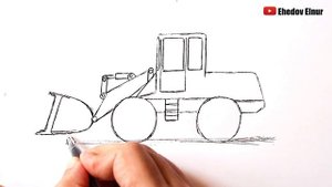 Как нарисовать Экскаватор