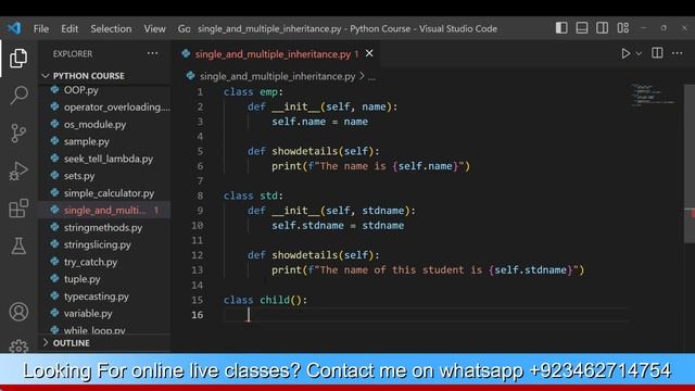 ? Python's Inheritance Demystified: Single vs. Multiple Inheritance Explained! ?? # 39 ?? #Python