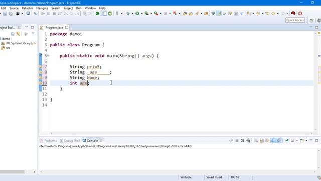 12 -  java Variable Types / Data ( Darija )