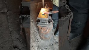 Ковка клинка из рессорной стали, полный цикл обработки