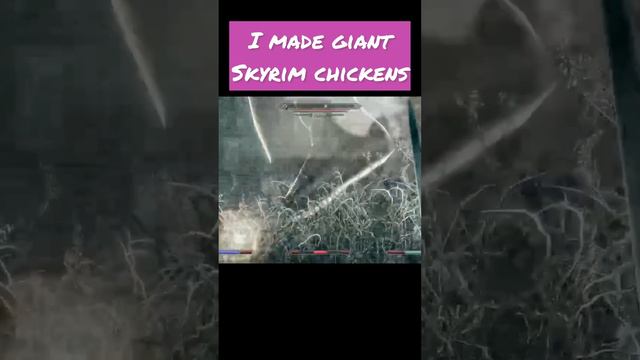 I made giant Skyrim chickens…… #skyrim #mods