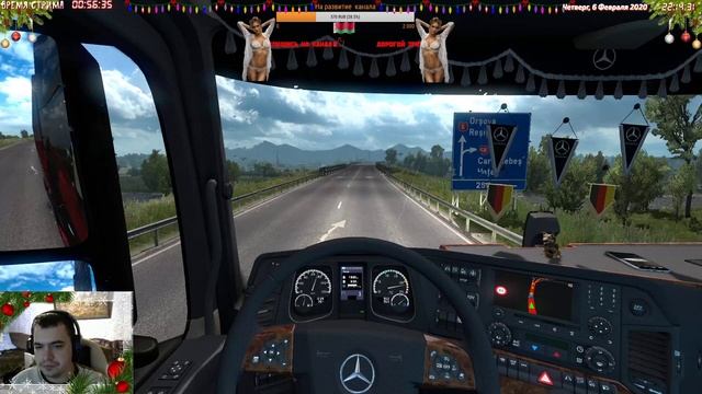 Euro TRUCK Simulator 2(Рабочие будни Белорусского Дальнобойщика)#110+Logitech G 27(06.02.2020) смотреть онлайн