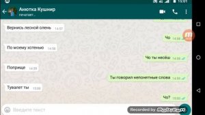 Переписка с подругой в ватсапе