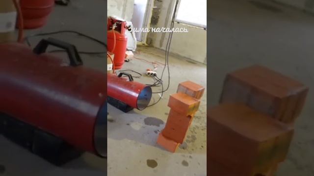 Зимняя стройка. Кладка печи в мороз. смотреть онлайн