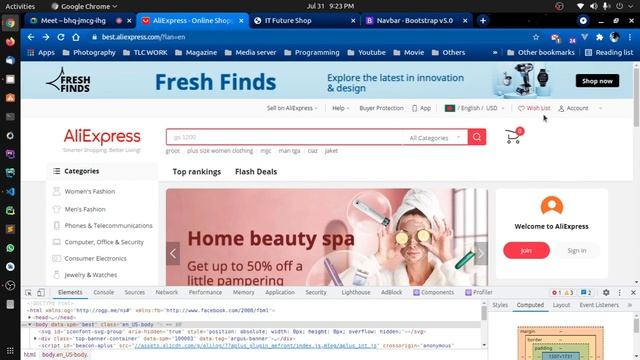 Web Design With Bootstrap 5 | Class - 27 | eCommerce Site Design Like Aliexpress