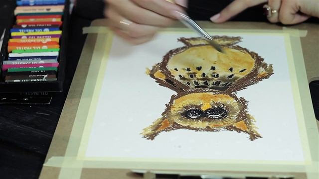 Рисуем Сову. Акварель. Пастель. смотреть онлайн