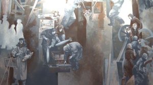 Экскурсия - викторина _Война глазами художника_, диорама _Блокада Ленинграда_