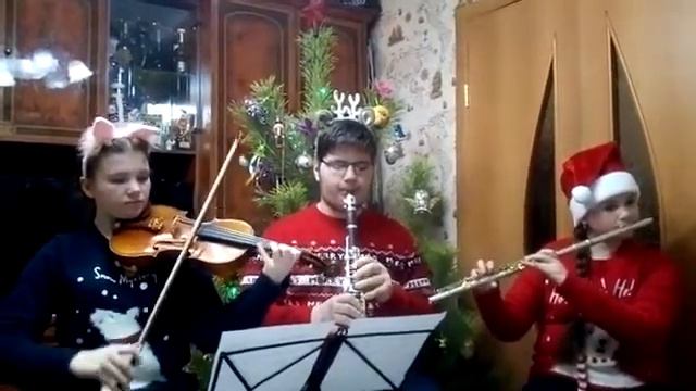 Семейное трио Соколовых Анастасии Романа Дианы - Снежинка Евгений Крылатов