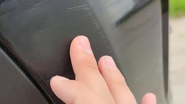Полировка царапины на бампере авто KIA
