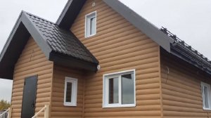 Обзор дома Светлый 6х6 с мансардным этажом в д. Головизнинцы