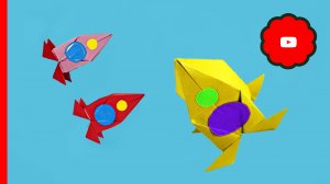 Как сделать РАКЕТУ из бумаги? | Поделка на День космонавтики | Origami rocket easy  |#цветочкам