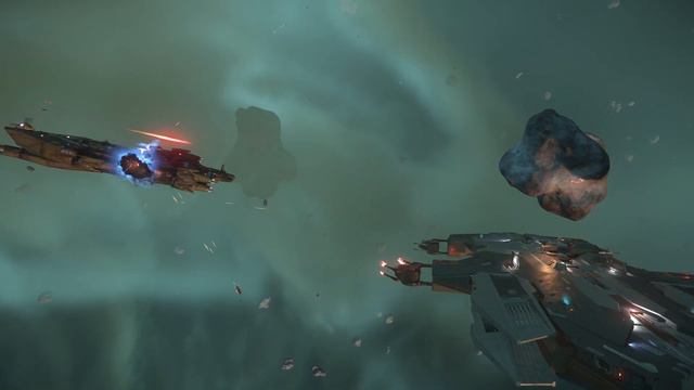 Star Citizen - Hammerhead Vs Idris Fleet Battle. Xeno Threat Phase 3!