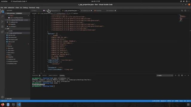 Visual Code Linux Kernel Module Development смотреть онлайн