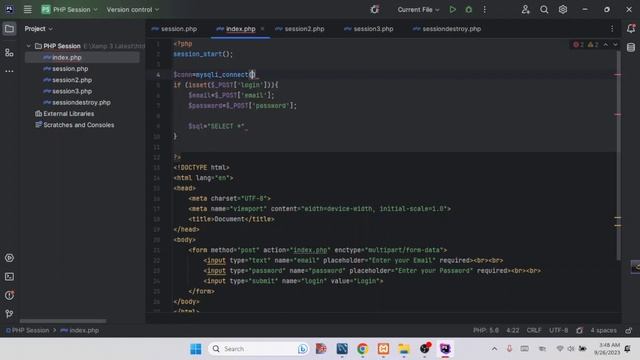 PHP Session Tutorial | Login & Logout with PHP Session |PHP Project | Learn PHP Bangla Tutorial 202