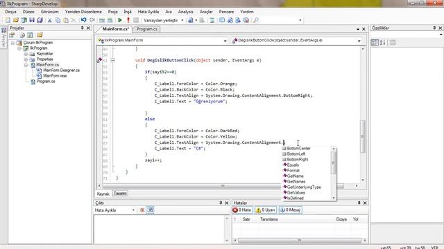 C# Öğreniyorum 3 Label, Button смотреть онлайн
