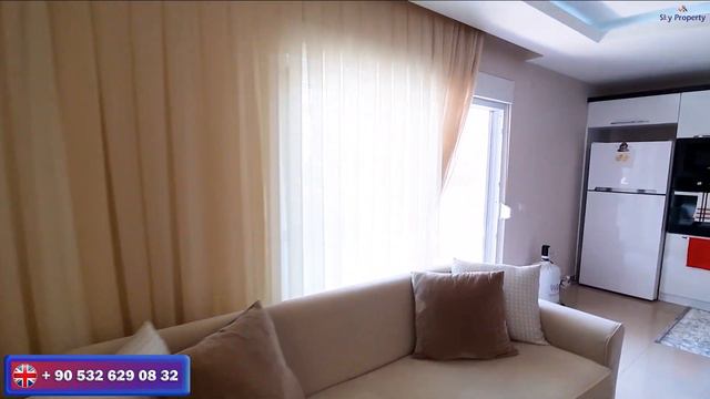 Квартира в Алании ждет хозяина. Просторная 2+1 в конце Махмутлара. Большой балкон, море - 250 м.